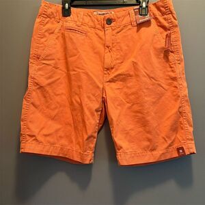 Arizona Jeans Co Men's Orange Chino Shorts Size 36 Casual Classic Fit NWT